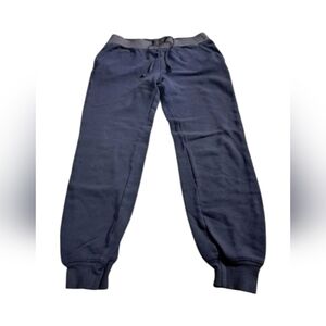 CRB Girl Dark Gray Silver Metallic Waist Jogger Pants Drawstring Girl's Large 14